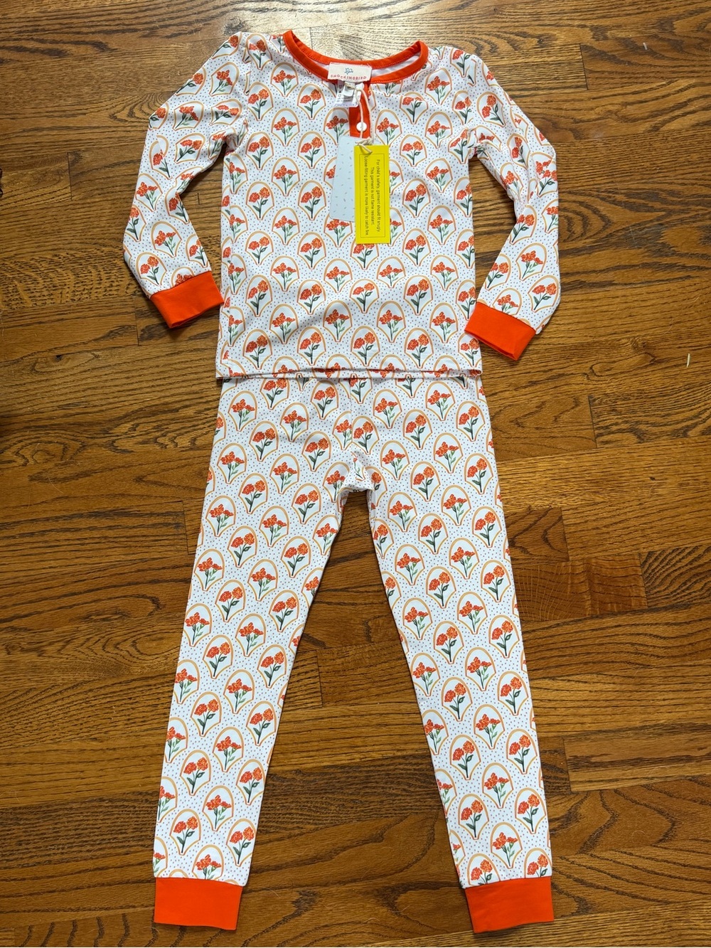 NWT Smockingbird Marigold Floral Pajamas- Girls Size 4T